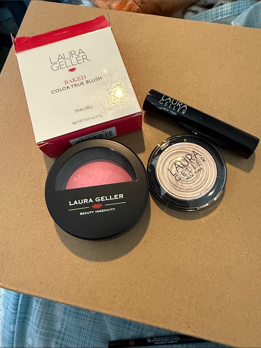 Laura Geller Pink Blush & Shimmer Highlight Trio